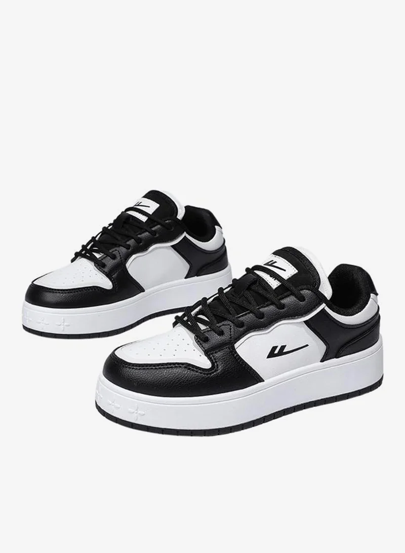 بابيا حذاء سنيكرز برباط وتصميم كتل ألوان